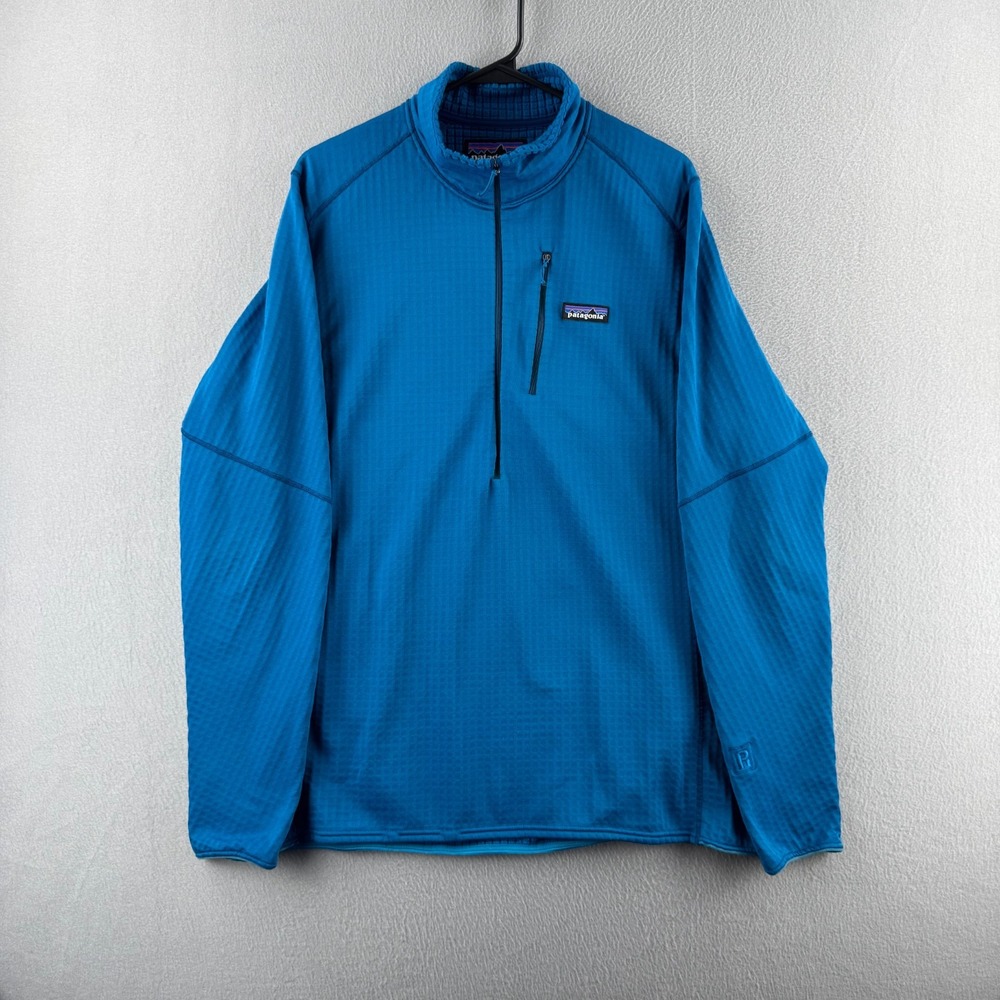 Patagonia R1 Regular Pullover Sweater Mens XL 1/2 Zip Grid Fleece Polartec